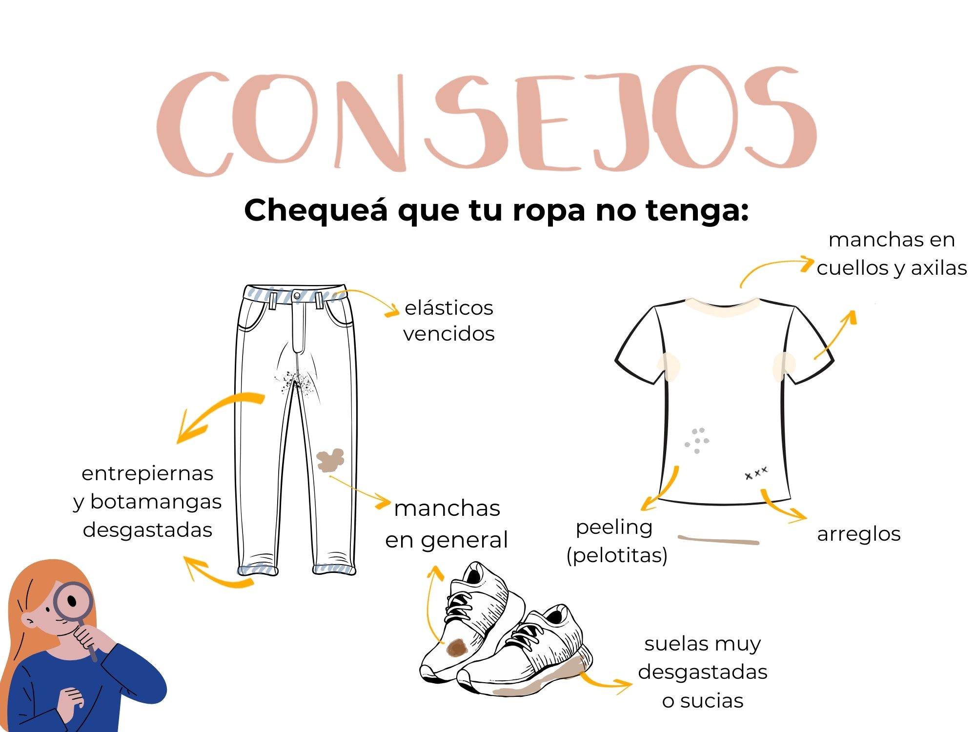 Consejos para revisar tu ropa